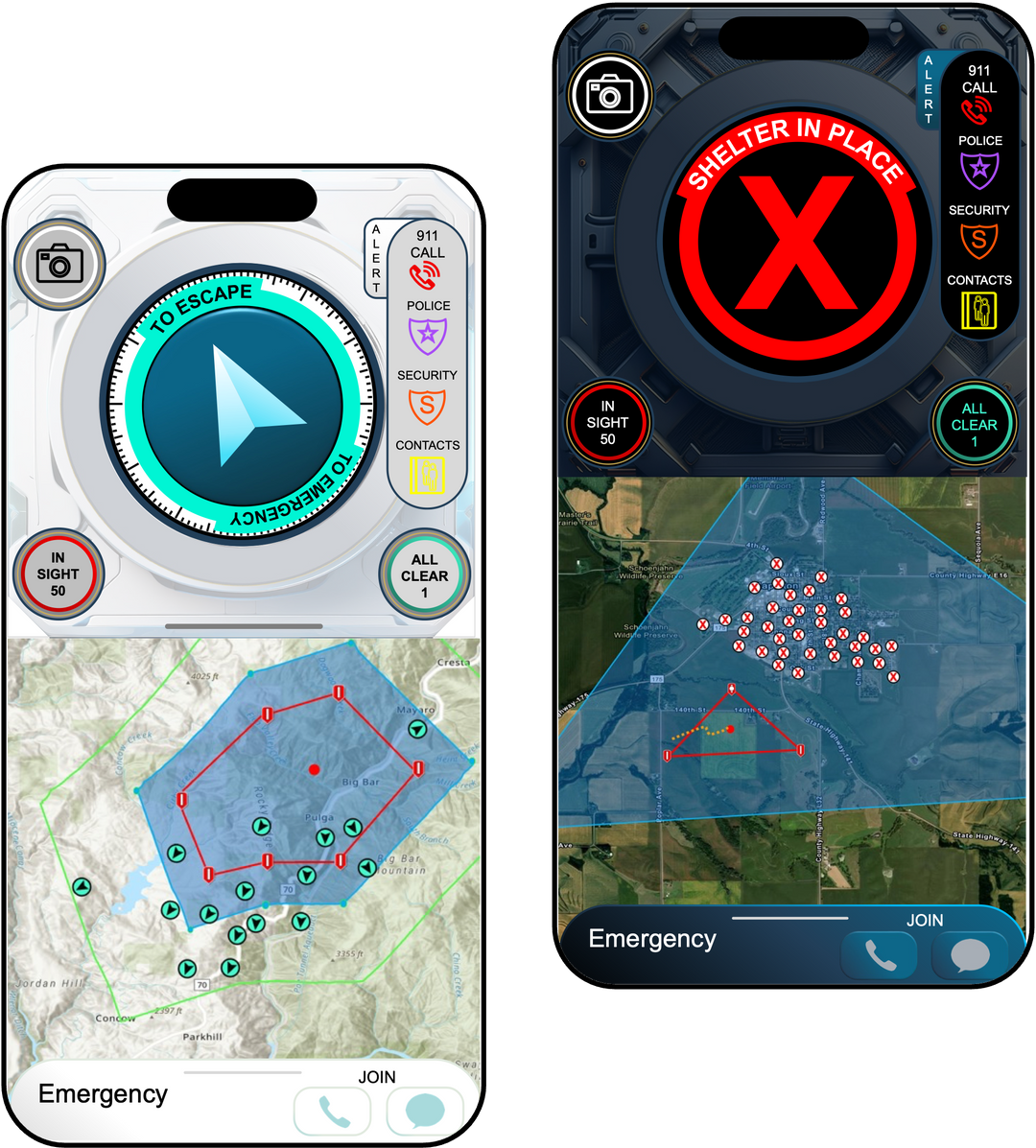 Escape and Shelter App Demo